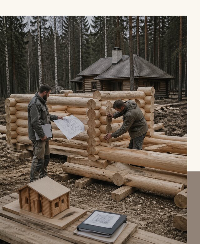 Проектирование и строительство домов из бревна в Сосновоборске